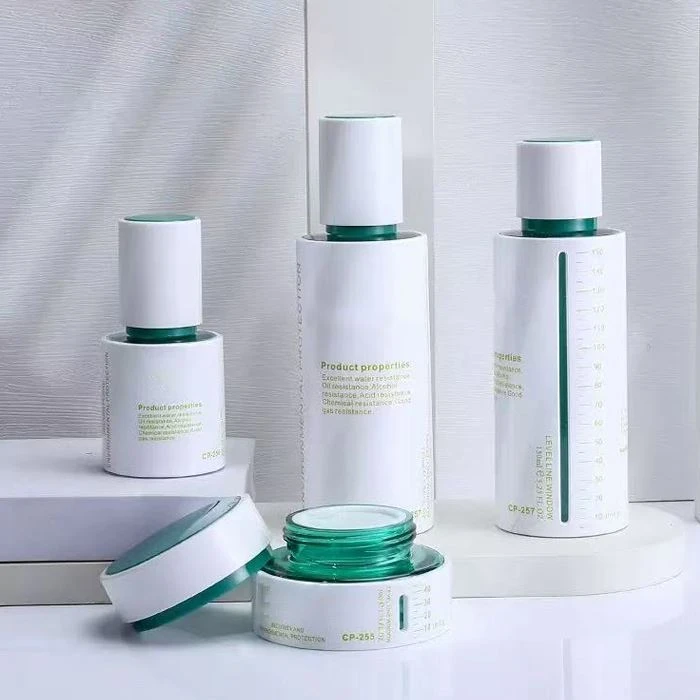 cosmetic bottles and jars